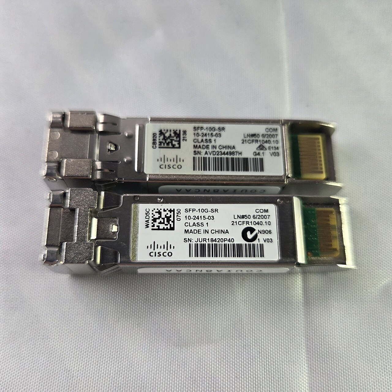 Photographie de référence : SFP optique